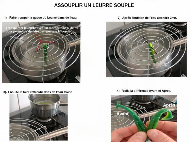 ASSOUPLIR UN LEURRE SOUPLE