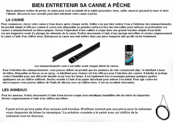 ENTRETENIR CANNE ET ANNEAU