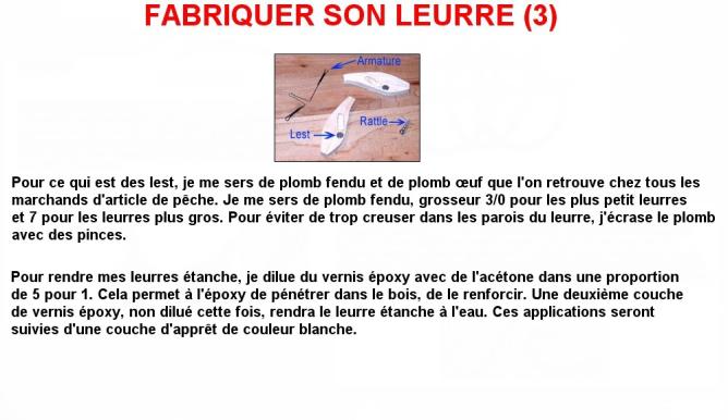 Fabriquer son leurre (3)