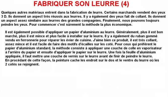 Fabriquer son leurre (4)