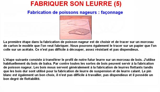 Fabriquer son leurre (5)