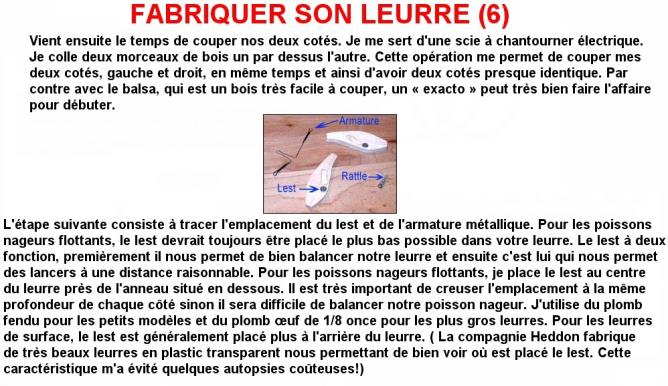 Fabriquer son leurre (6)
